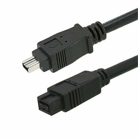CMPLE 9 PIN- 4PIN BILINGUAL FireWire 800- FireWire 400 Cable -15FT- Black 708-N